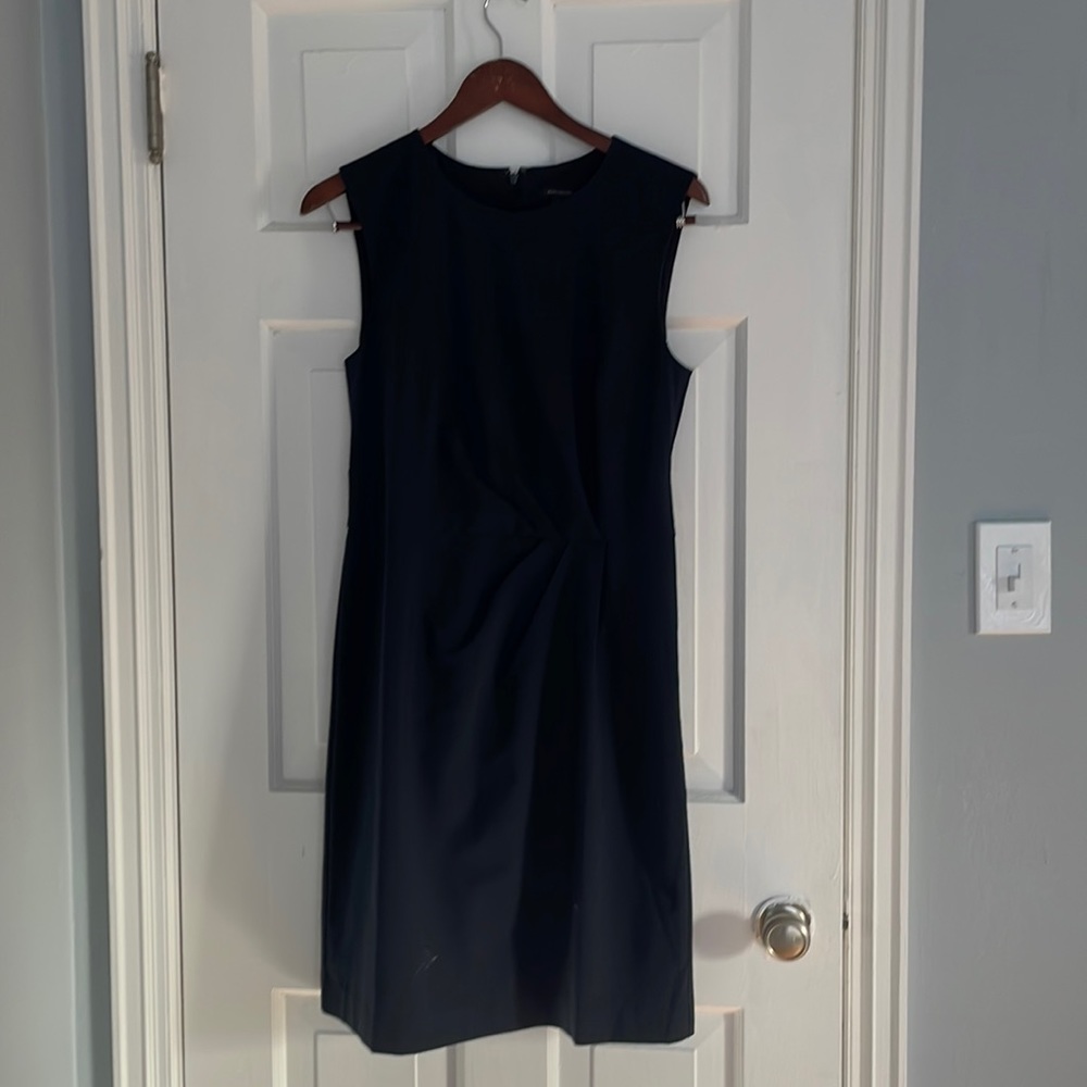 Ann Taylor Navy Blue Shift Dress, Size 10